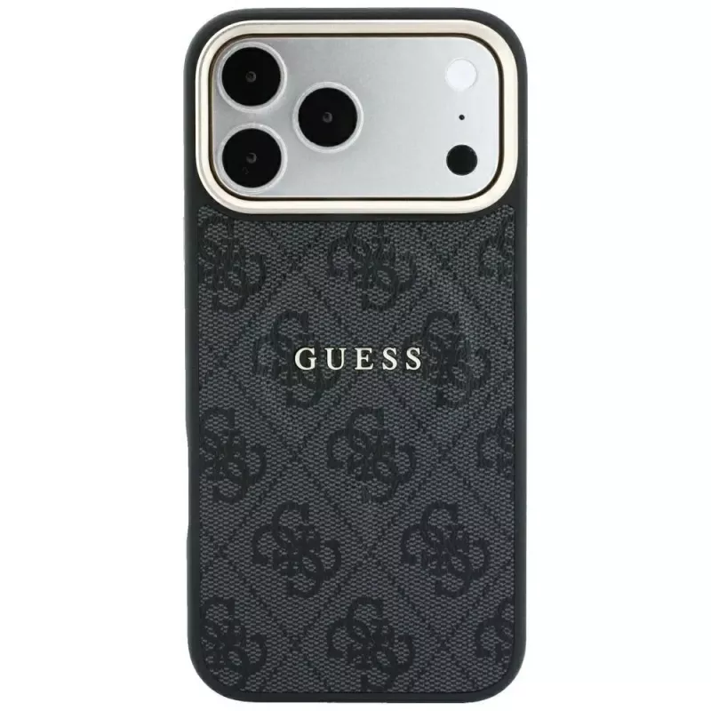 GUESS Embossed 4G Classic MagSafe puzdro pre iPhone 17 Pro / 18 Pro - čierna