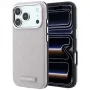 Karl Lagerfeld Grained Mono Resin Logo MagSafe puzdro pre iPhone 18 Pro / 17 Pro - ružová