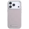 Karl Lagerfeld Grained Mono Resin Logo MagSafe puzdro pre iPhone 18 Pro / 17 Pro - ružová