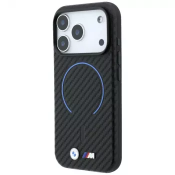 BMW M Carbon Printed Ring MagSafe puzdro pre iPhone 18 Pro Max / 17 Pro Max - čierne