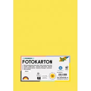 Folia 614/50 12 žltý A4 kartón 300 g/m² 50 listov