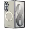 Guess Magnetic Ring Stand Grained Classic Logo MagSafe puzdro pre Samsung Galaxy Z Fold 8 Ultra (béžová)