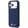 BMW M Carbon Metal Logo MagSafe puzdro pre iPhone 18 Pro Max / 17 Pro Max - námornícka modrá