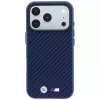BMW M Carbon Metal Logo MagSafe puzdro pre iPhone 18 Pro Max / 17 Pro Max - námornícka modrá