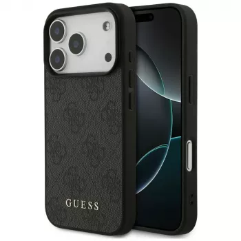 GUESS 4G Classic ochranné puzdro na zadnú stranu pre Apple iPhone 18 Pro / 17 Pro - čierne