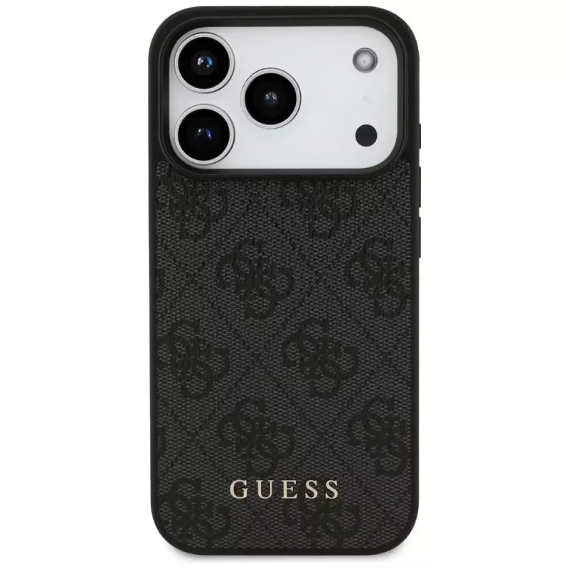 GUESS 4G Classic ochranné puzdro na zadnú stranu pre Apple iPhone 18 Pro / 17 Pro - čierne