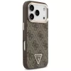 GUESS 4G Triangle Logo MagSafe puzdro pre iPhone 17 Pro / 18 Pro - hnedé