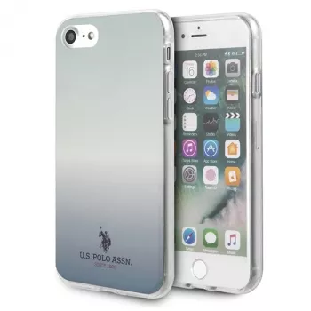 U.S. POLO ASSN. Gradient Pattern Collection pevné puzdro pre iPhone 7/8/SE (2020/2022) - modré
