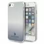 U.S. POLO ASSN. Gradient Pattern Collection pevné puzdro pre iPhone 7/8/SE (2020/2022) - modré