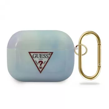 GUESS AirPods Pro puzdro modrá Tie & Dye kolekcia