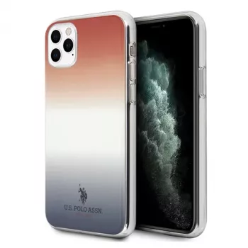 U.S. Polo Assn. Gradient Pattern puzdro pre Apple iPhone 11 Pro – modrá & červená