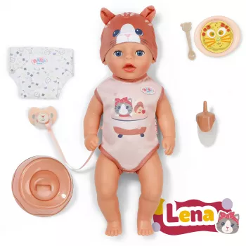 ZAPF CREATION Zapf Baby born Lena Cat 36cm mäkké telo bábika