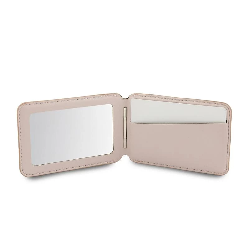 GUESS 4G Stand & Mirror MagSafe puzdro s peňaženkou pre iPhone - ružová