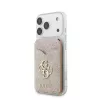 GUESS 4G Stand & Mirror MagSafe puzdro s peňaženkou pre iPhone - ružová