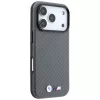 BMW M Carbon Metal Logo MagSafe puzdro pre iPhone 18 Pro / 17 Pro - sivá