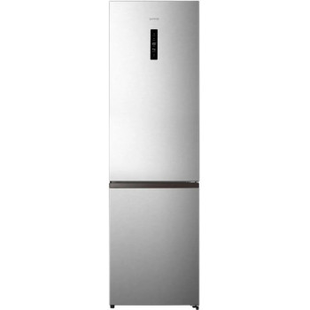 Gorenje NRK620EAXL4 voľne stojaca chladnička s mrazničkou, 331L celková kapacita, NoFrost Plus, vzhľad nerez, energetická trieda E