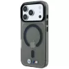 BMW M IML Glossy Metal Logo & Trims MagSafe puzdro pre iPhone 18 Pro / 17 Pro - čierna