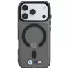 BMW M IML Glossy Metal Logo & Trims MagSafe puzdro pre iPhone 18 Pro / 17 Pro - čierna