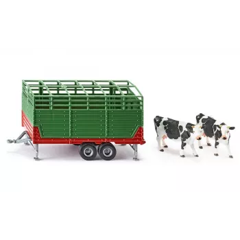 SIKU FARMER príves na dobytok 1:32 mierka model, zelený