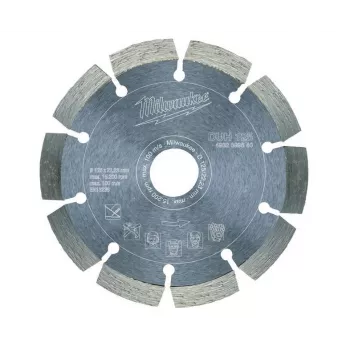 MILWAUKEE DUH diamantový rezací kotúč 125 mm, segmentovaný, suchý rez pre betón, kameň, murivo