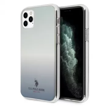 U.S. POLO ASSN. US Polo USHCN58TRDGLB zadný kryt na iPhone 11 Pro s modrým gradientovým vzorom