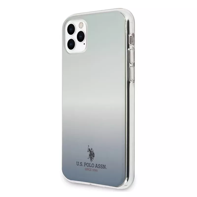 U.S. POLO ASSN. US Polo USHCN58TRDGLB zadný kryt na iPhone 11 Pro s modrým gradientovým vzorom