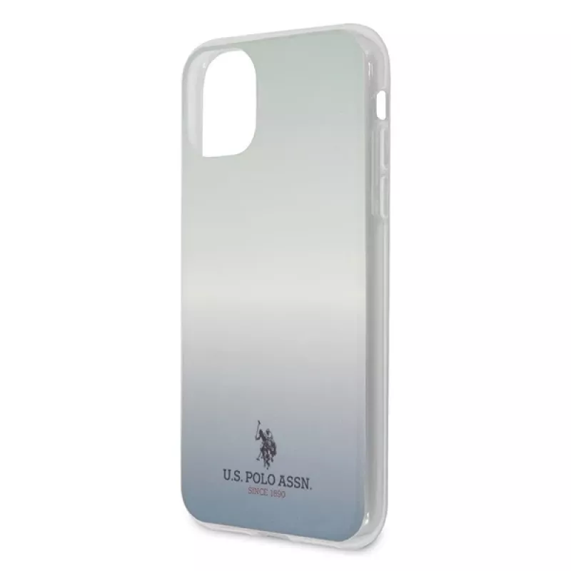 U.S. POLO ASSN. US Polo USHCN58TRDGLB zadný kryt na iPhone 11 Pro s modrým gradientovým vzorom