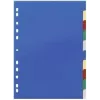 DURABLE 674027 A4 oddeľovač dokumentov 1-10, polypropylén, 10-dielny, univerzálne dierovanie, miešané farby