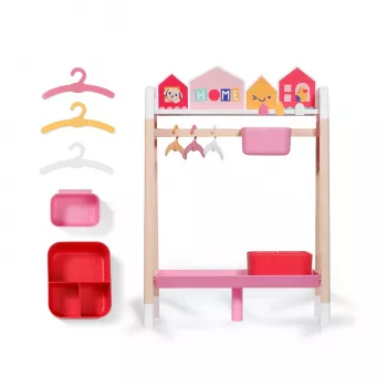 ZAPF CREATION BABY born vešiak na šaty bábik so skrinkou na ukladanie a žehličkami