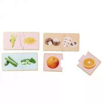 Eichhorn Montessori puzzle - drevené kolíkové puzzle pre malé deti od 12 mesiacov, FSC 100%