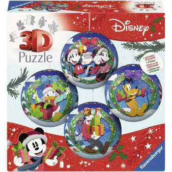 Ravensburger 3D puzzleball Disney sada vianočných gúľ (2 x 27 dielov)
