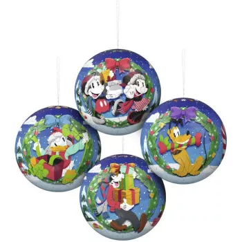 Ravensburger 3D puzzleball Disney sada vianočných gúľ (2 x 27 dielov)