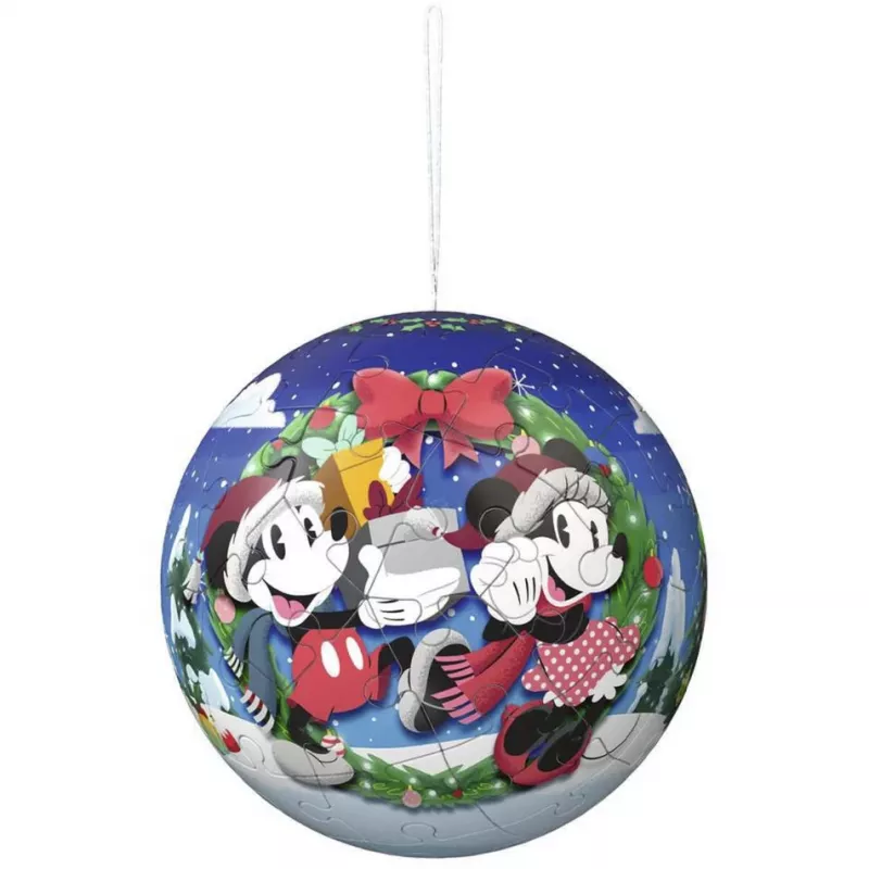 Ravensburger 3D puzzleball Disney sada vianočných gúľ (2 x 27 dielov)