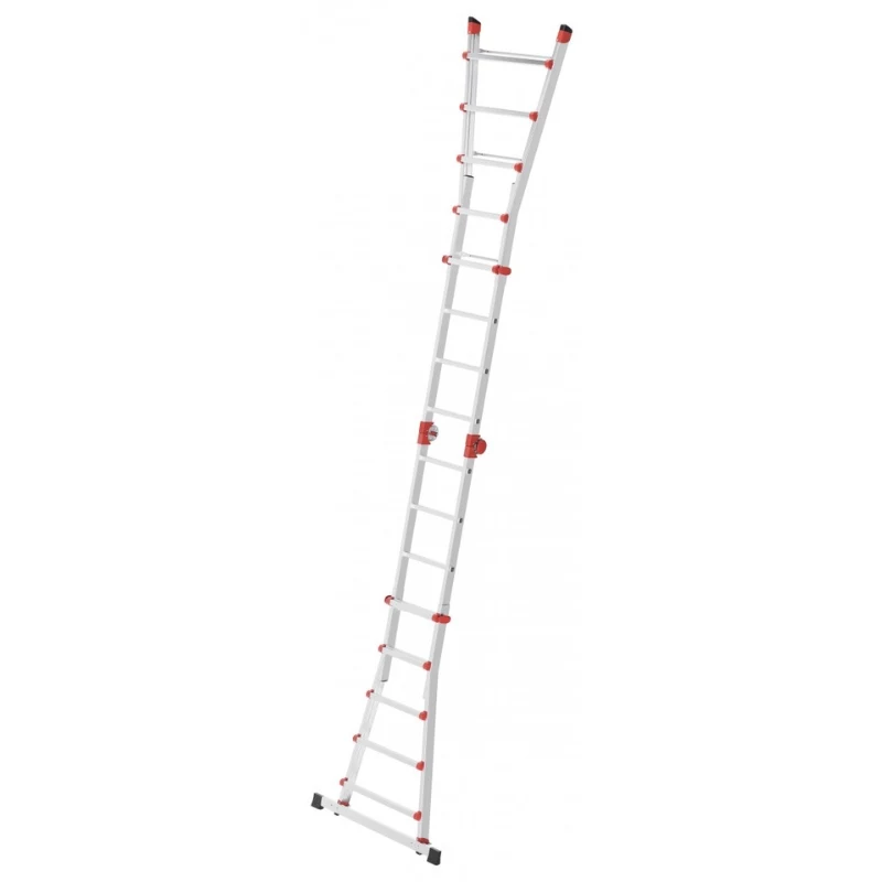 Hailo M80 4x5 Priečka Viacúčelový kombinovaný rebrík, hliník, 20 priečok, 150 kg, EN 131 Professional