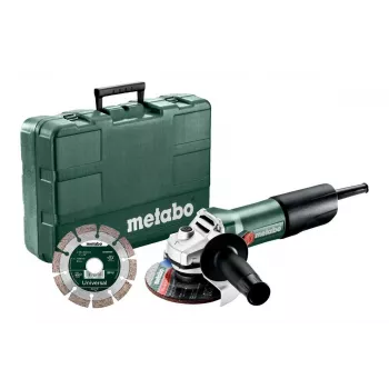 Metabo W 850-125 125 mm Uhlová brúska sada s diamantovým rezacím kotúčom a transportným kufrom