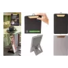 SIGEL menu klip na dokumenty KB224 svetlosivá hnedá A4 PU MDF