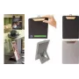 SIGEL menu klip na dokumenty KB224 svetlosivá hnedá A4 PU MDF