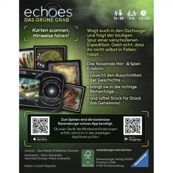 Ravensburger echoes Das grüne Grab audio mystery hra