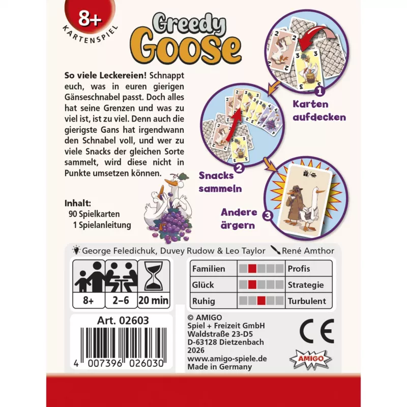 AMIGO Greedy Goose detská spoločenská hra pre 2-4 hráčov od 5 rokov