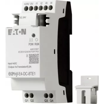 Eaton easyE4 DC 8TE1 digitálny I/O rozširujúci modul, 4DI/4DO, 24V DC, tranzistor PNP