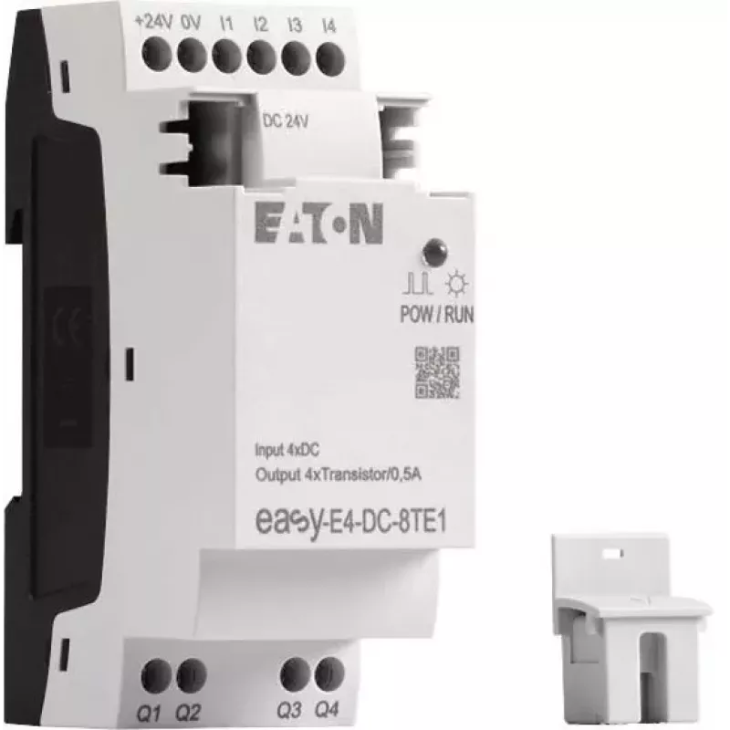 Eaton easyE4 DC 8TE1 digitálny I/O rozširujúci modul, 4DI/4DO, 24V DC, tranzistor PNP