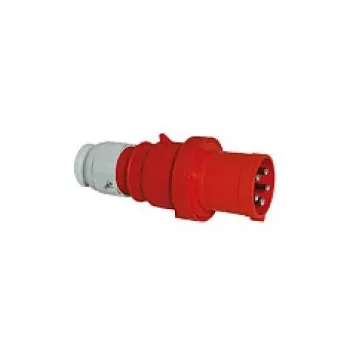 BALS CEE priemyselná zástrčka 5-pólová 63A 400V IP44 6h Multi-Grip rovná červená 2155