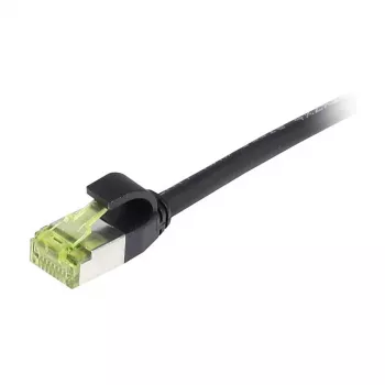 Synergy21 CAT6A S/FTP Slim patch kábel, 10m, čierny, LSZH, AWG28, 500MHz, 10Gbps, RJ45