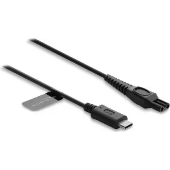Delock USB Type-C nabíjací kábel 15 V pre elektrické holiče, kompatibilný s Philips OneBlade Pro 360 HQ7 HQ8 HQ9 série, náhradný kábel 1 m