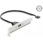 Delock USB 2.0 slotová záslepka s 1 x EASY USB Type-A portom