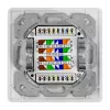 LOGILINK Cat.6A nástenná zásuvka 2xRJ45 STP, vertikálna, signálna biela