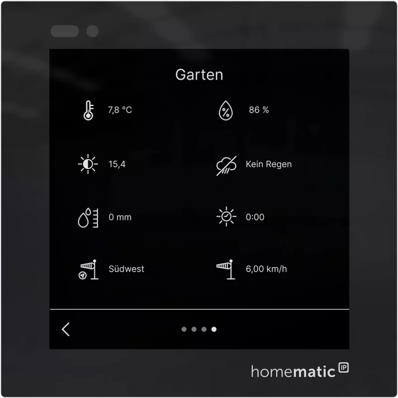 Homematic IP Glasdisplay - plus (HmIP-WGD-PL) Dotykový ovládací displej Smart Home