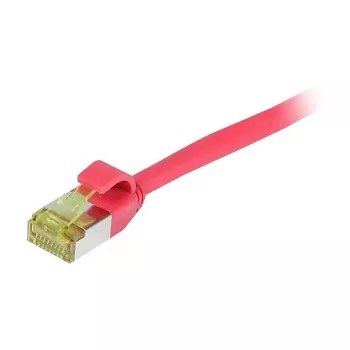Synergy21 CAT6A S/FTP Slim patch kábel, 1,0 m, červený, LSZH/TPE, 500MHz, 10Gbps, AWG28