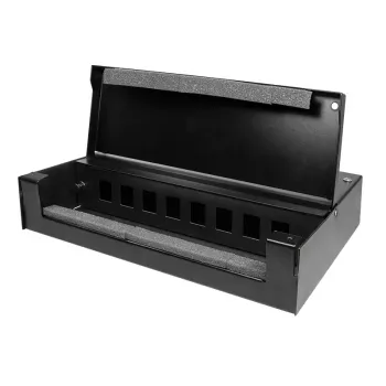 LogiLink konsolidačný box pre 8 alebo 12 Keystone modulov, kov, čierny