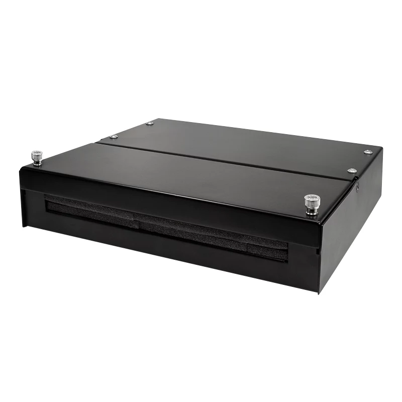 LogiLink konsolidačný box pre 8 alebo 12 Keystone modulov, kov, čierny